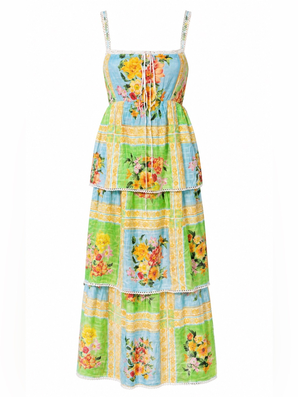 Show Me Your Mumu Peyton Midi Dress Country Bouquet Floral XS - Picture 5 of 6